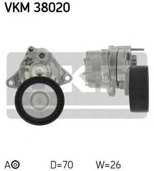 Ролик руч.ремня с кронштейном для Mercedes Benz Sprinter (906) 2006-2018 VKM 38020 Skf