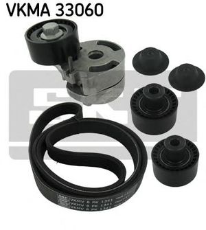 Поликлиновой ременный комплект VKMA 33060 Skf