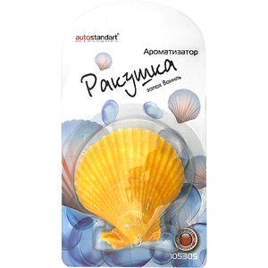 снАроматизатор подвесной "Натуральная ракушка" гелевый (ваниль) 105305 AutoStandart