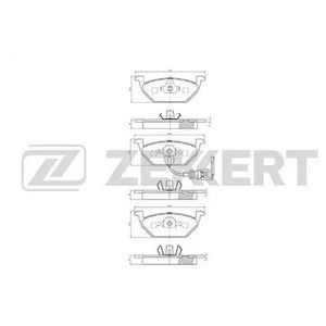 Комплект тормозных колодок bs1138 Zekkert