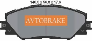Колодки тормозные передние Toyota Rav4 ab3424 Avtobrake