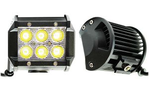 Фара светодиодная п т и рабочего света, 10-30V, 18W (100х85мм, 6 LED) at15762 AT