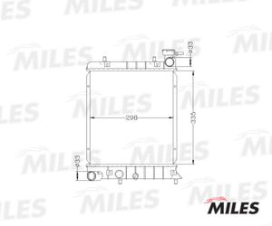 Радиатор, охлаждение двигателя ACRB007 Miles