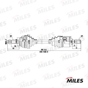 Приводной вал GC01128 Miles