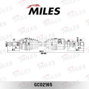 Приводной вал gc02165 Miles