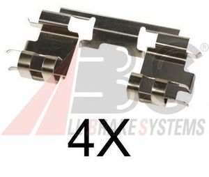 Комплектующие, колодки дискового тормоза 1670Q Abs