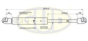 АМОРТИЗАТОР БАГАЖНИКА KIA CARENS II (FJ) 0702- 490N L515210MM GGS020311 G.U.D.
