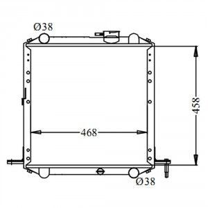 Радиатор охлаждения двигателя is001936 AD Radiators