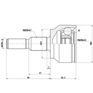 ШРУС НАРУЖНЫЙ FORD FOCUS III CB8 z87433r Zikmar