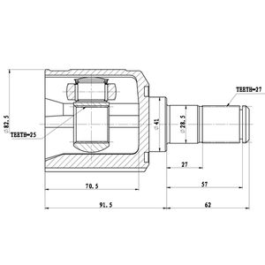 Шрус внутренний к-кт МКПП \ZIKMAR\ z87809r Zikmar