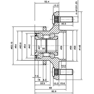 СТУПИЦА КОЛЕСА СТУПИЦА ЗАДНЯЯ   NISSAN ALMERA B10RS (06-->), ABS Z89107R Zikmar