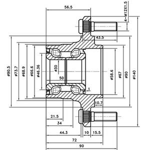 СТУПИЦАЗАДНЯЯMITSUBISHICARISMA SPACESTAR Z89381R Zikmar
