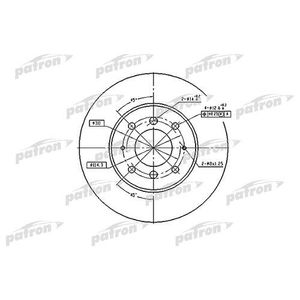 Тормозной диск pbd4345 Patron