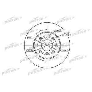 Тормозной диск pbd4345 Patron