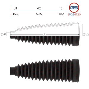 Пыльник рулевой рейки размер: 15,5x59,5x182 1pgs6720 GS Пыльник рулевой рейки размер: 15,5x59,5x182 1pgs6720 GS