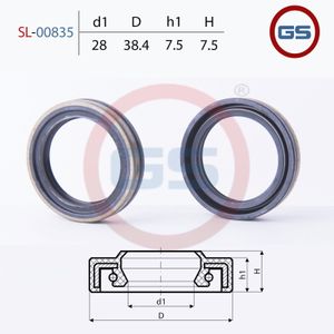 Сальник рулевой рейки 28*38.4*7.5 (1PMA) sl00835 GS