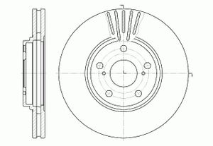 Диск тормозной, передний GR02839 G-Brake