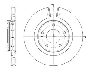 Диск тормозной вентилируемый передний G-brake GR-20274 gr20274 G-Brake