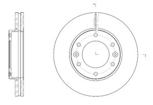 Диск тормозной передний gr20963 G-Brake