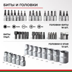 Набор инструментов МАСТЕР, 108 предм."БелАК" bak07004 БелАК Набор инструментов МАСТЕР, 108 предм."БелАК" bak07004 БелАК