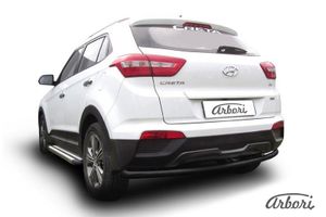 Защита заднего бампера d57 радиусная HYUNDAI Creta 4WD 2016- afzdahcret4wd12b Arbori
