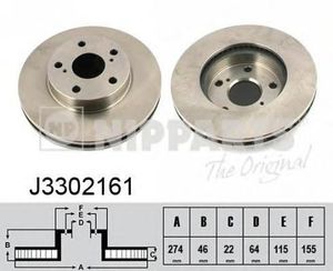 Тормозной диск J3302161 Nipparts