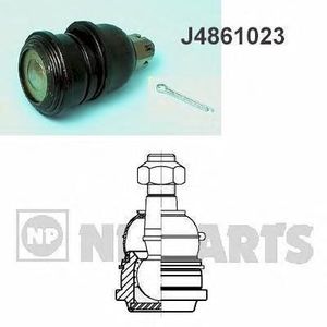 Несущий / направляющий шарнир J4861023 Nipparts