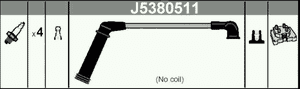 Комплект проводов зажигания J5380511 Nipparts