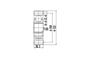 комплект ШРУСа внутренний DCV635001 Dynamatrix-Korea