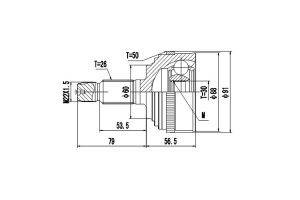 комплект ШРУСа DCV823033 Dynamatrix-Korea