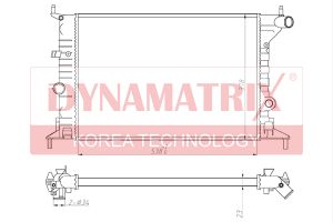 радиатор охлаждения dr630681 Dynamatrix-Korea