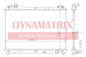 радиатор охлаждения dr64202 Dynamatrix-Korea