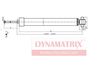 амортизатор подвески гидравлический DSA441102 Dynamatrix-Korea