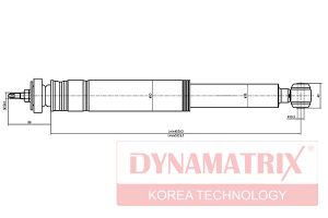 амортизатор подвески газонаполненный dsa553185 Dynamatrix-Korea