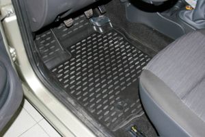 Комплект резиновых автомобильных ковриков 3D в салон RENAULT Logan 2004-2009, 2010->, 4 шт. (полиуре nlc3d4105210k Element Autofamily