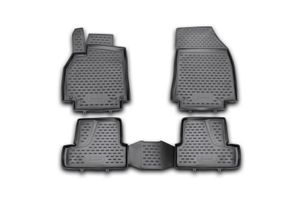 Коврики в салон RENAULT Megane 3 2010-2015, 4 шт. (полиуретан) / Рено Меган nlc4116210kh Element Autofamily