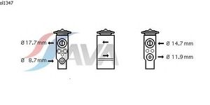 Расширительный клапан, кондиционер OL1347 Ava