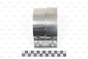 Хомут повышенной прочности для глушителя d102 mm, O102mm x O104mm, ленточный тип sbc400 Zevs