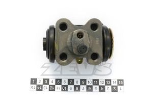 Цилиндр тормозной задний RH с прокачкой ZEVS sbc8810 Zevs