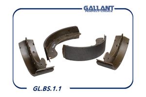 Колодка тормозная задняя ГАЗ для а/м 3302/ 2217/ NEXT(к-кт 4 шт) GLBS11 Gallant