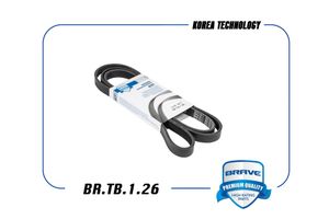 Ремень поликлиновый 5PK1811 HYUNDAI I30 07-/I40 11-/KIA CEED 06-/SOUL 08- Diesel + А/С brtb126 Brave