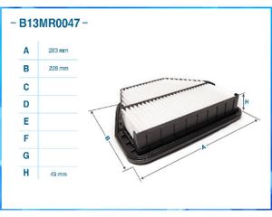 Фильтр воздушный GM CAPTIVA (C100. C140) 11- B13MR0047 Cworks