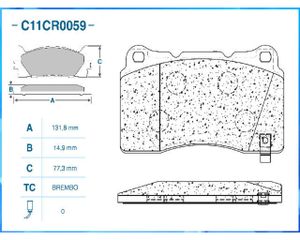 Тормозные_колодки C11CR0059 Cworks