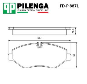 Тормозные колодки комплект fdp8871 Pilenga