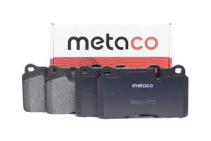 Колодки тормозные передние к-кт 3000072 Metaco
