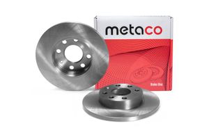 Диск тормозной передний не вентилируемый для Opel Corsa B 1993-2000 3100009 Metaco