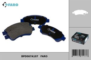 Колодки тормозные дисковые передние (комплект) BPD067A107 Faro