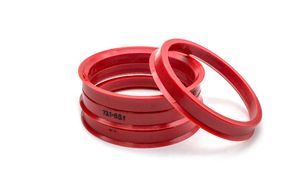 Кольца центровочные 73,1х65,1 DARK RED 4 шт высококачественный пластик apu00002rdx SDS Exclusive