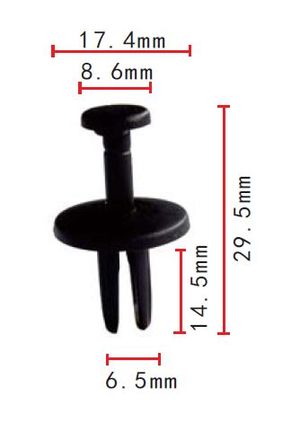 Держатель подкрылков Chrysler, GM AK777601 Autokrep