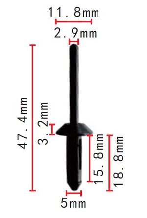 Заклепка Ford, GM AK778059 Autokrep